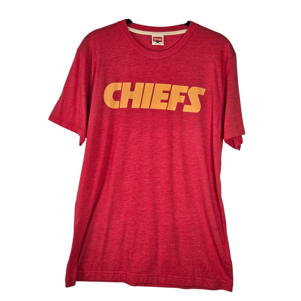 Vintage‑Styled Homage KC Chiefs Classic Blend Ultra Soft Red T‑Shirt Size Medium